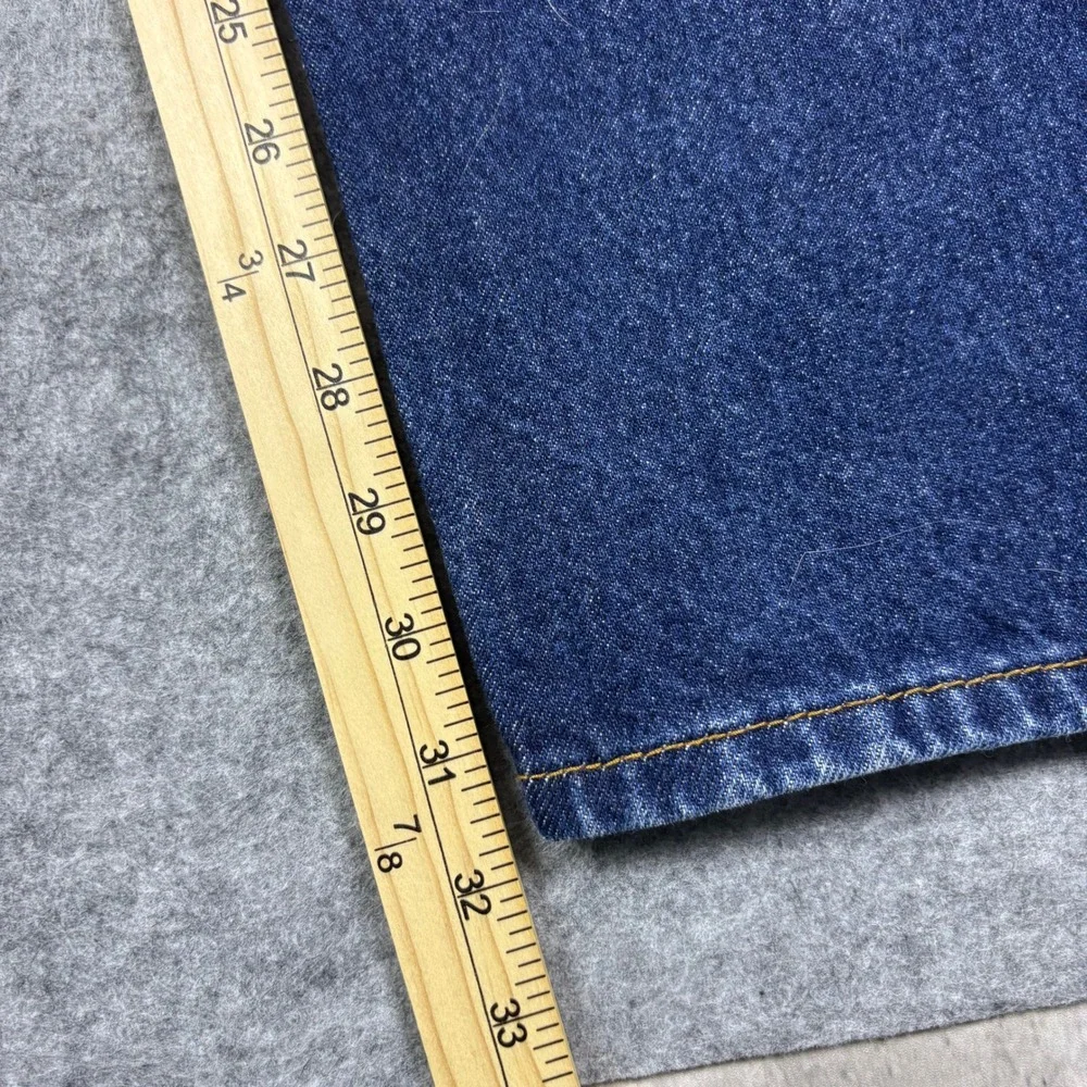 Levis 550 Relaxed Fit Tapered Leg Jeans Dark Wash Indigo Blue Mens 34x32